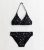 Girls Black Iridescent Butterfly Triangle Bikini Set New Look