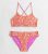 Girls Orange Butterfly Print Strappy Bikini Set New Look