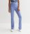 Girls Pale Blue Ribbed High Waist Flared Trousers New Look