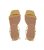 South Beach Gold Tie Faux Bamboo Heel Sandals New Look