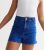 Girls Bright Blue Denim Tube Shorts New Look