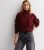 Sunshine Soul Burgundy Cable Knit High Neck Jumper New Look