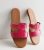 Bright Pink Faux Croc Sliders New Look