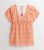 Orange Abstract Chiffon Tassel Tie Kaftan New Look