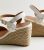 Wide Fit White Leather-Look Espadrille Wedge Sandals New Look