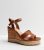 Tan Leather-Look Espadrille Trim Wedge Sandals New Look