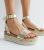 Gold Stud Espadrille 2 Part Flatform Sandals New Look