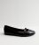 Wide Fit Black Patent Buckle Strap Ballerina Pumps New Look Vegan