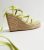 Green Strappy Espadrille Wedge Sandals New Look