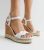 White Leather-Look Stud Espadrille Wedge Sandals New Look