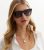 Black Square Retro Sunglasses New Look