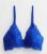 Bright Blue Floral Lace Bralette New Look