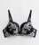 Black Floral Embroidered Diamanté Push Up Bra New Look