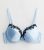 Pale Blue DD+ Lace Trim Plunge Bra New Look