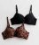 2 Pack Brown and Black Leopard Print Push Up Bras New Look