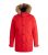 Jack & Jones Junior Red Fur Trim Hood Parka Jacket New Look