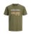 Jack & Jones Junior Khaki Logo Crew T-Shirt New Look