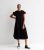 Tall Black Frill Sleeve Tiered Midi Smock Dress New Look