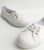 White Canvas Lace Front Trainers New Look Vegan