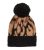 Vero Moda Black Leopard Print Bobble Hat New Look