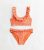 Girls Orange Bandana Frill Scoop Bikini Set New Look