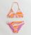 Girls Purple Swirl Triangle Halter Bikini Top and Bottoms Set New Look