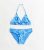 Girls Blue Tropical Triangle Bikini Set New Look