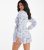 QUIZ Multicoloured Abstract Long Sleeve Wrap Playsuit New Look