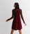 Burgundy Pocket Front Pinafore Dress New Look