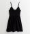 Black Crochet Frill Mini Beach Dress New Look