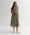 Green Mark Making Short Sleeve Midi Shirt Dress New Look