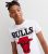 Name It White Crew Neck Chicago Bulls Logo T-Shirt New Look