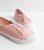 Pink Leather-Look Lace Front Trainers New Look