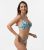 Dorina Blue Swirl Halter Neck Super Push Up Bikini Top New Look