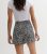 Black Floral Doodle Print Flippy Shorts New Look