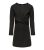 KIDS ONLY Black Group Neck Lengthy Sleeve Glitter Twist Mini Get dressed New Glance