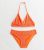 Girls Orange Lace Triangle Bikini Set New Look