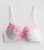 White Floral Embroidered Bow Push Up Bra New Look