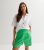 Green Linen Blend High Waist Formal Shorts New Look