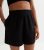 Black Linen Blend High Waist Shorts New Look