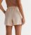 Stone Linen Blend High Waist Shorts New Look