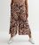 Curves Brown Animal Print Wide Leg Crop Trousers New Look