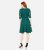 Mela Green Lace V Neck 3/4 Sleeve Mini Wrap Dress New Look