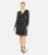 Yumi Black Star Glitter Long Sleeve Mini Wrap Dress New Look