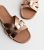 Wide Fit Rose Gold Footbed Mule Sliders New Look