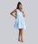 South Beach Blue Geometric Jacquard Mini Beach Dress New Look