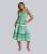 South Beach Green Geometric Midi Beach Dress New Look