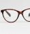 Dark Brown Preppy Cat Eye Glasses New Look