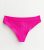 Bright Pink Ribbed Seamless Thong New Look