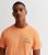 Males’s Jack & Jones Shiny Orange Group Neck Brand T-Blouse New Glance